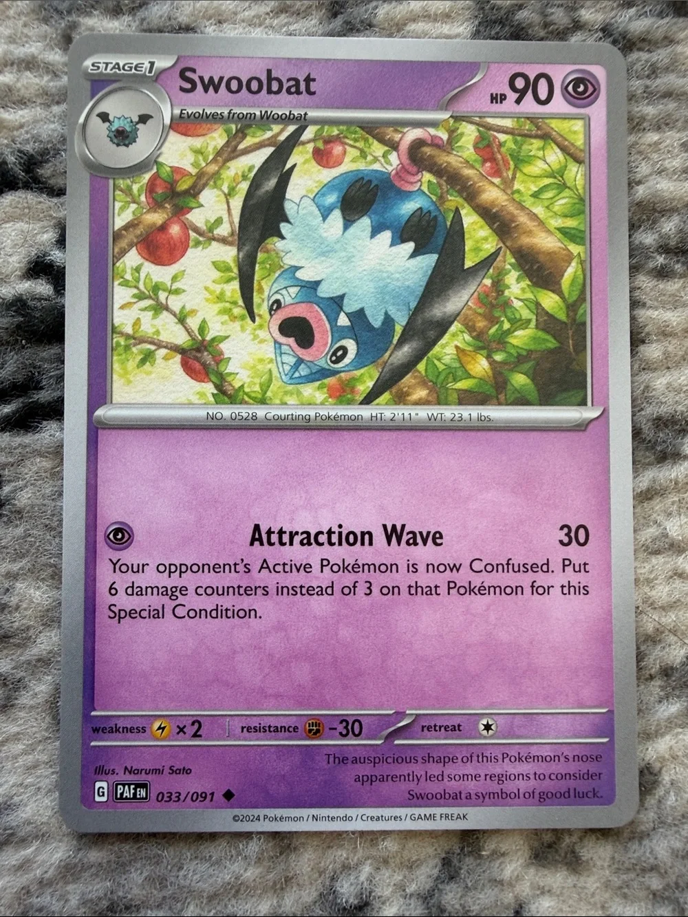 Woobat & Swoobat Evolution Line Lot | Paldean Fates + Evolving Skies | ✨5/$25✨